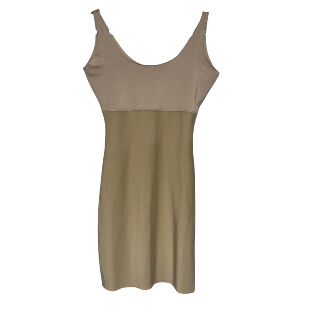 Spanx Dress Slip Womens Size L Stretch Shapewear Formal‎ Wedding Event Long Nude